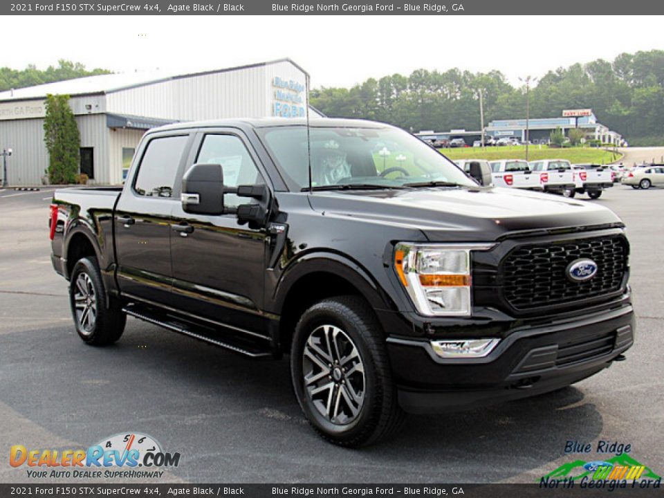 2021 Ford F150 STX SuperCrew 4x4 Agate Black / Black Photo #7