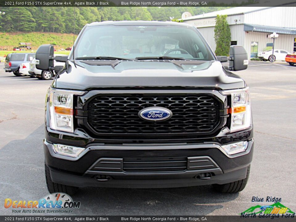 2021 Ford F150 STX SuperCrew 4x4 Agate Black / Black Photo #8