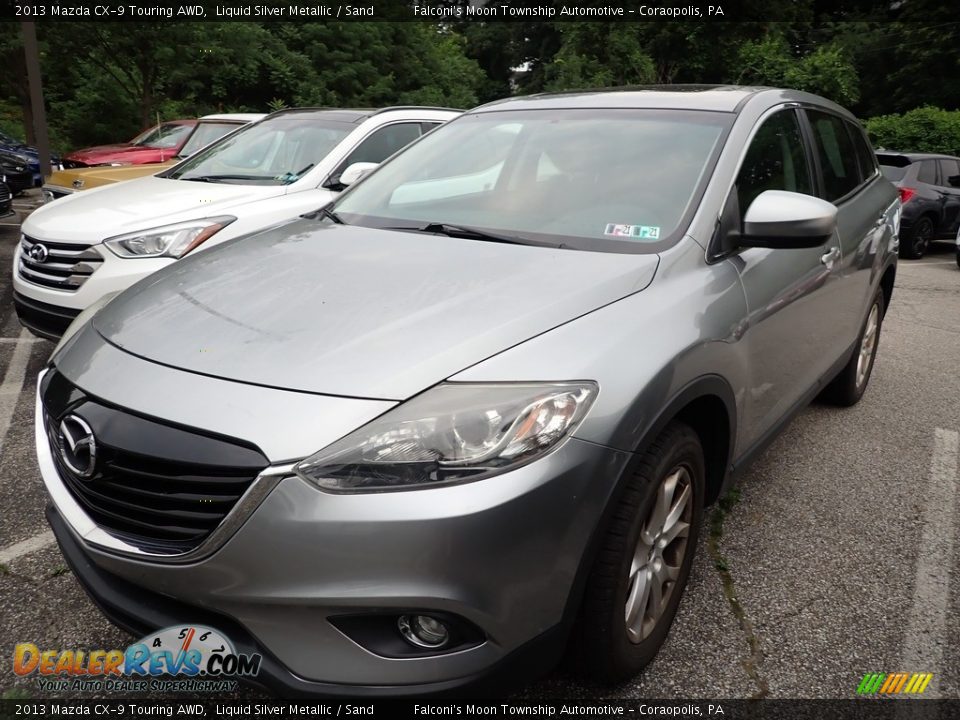 2013 Mazda CX-9 Touring AWD Liquid Silver Metallic / Sand Photo #1