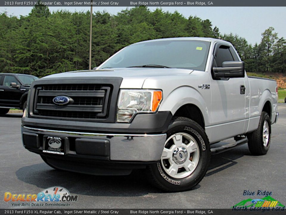 2013 Ford F150 XL Regular Cab Ingot Silver Metallic / Steel Gray Photo #1