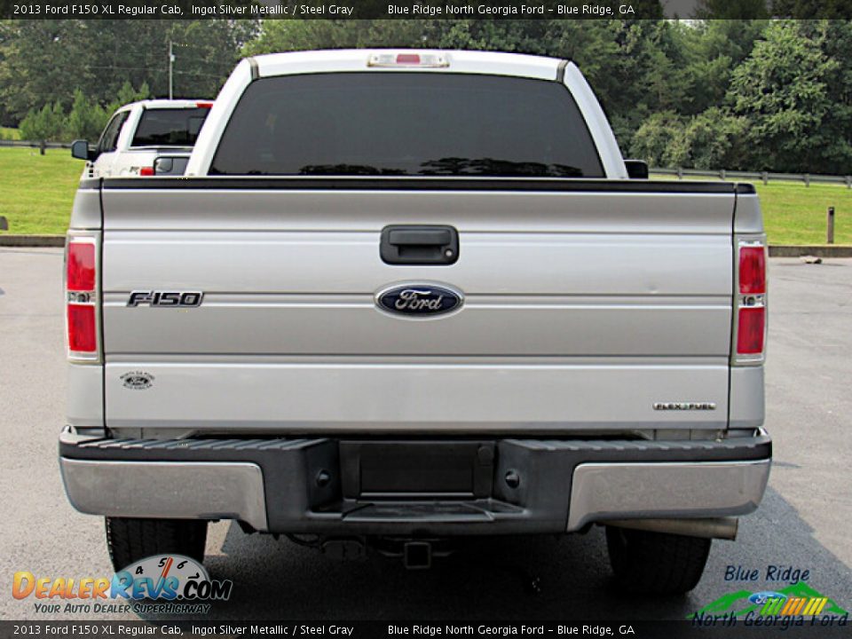 2013 Ford F150 XL Regular Cab Ingot Silver Metallic / Steel Gray Photo #4