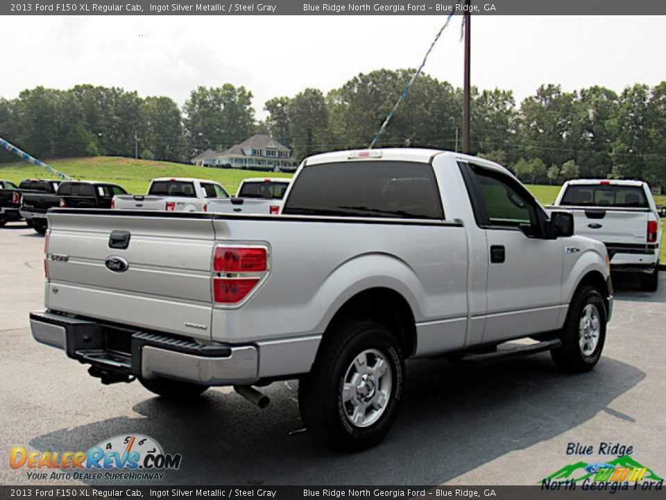 2013 Ford F150 XL Regular Cab Ingot Silver Metallic / Steel Gray Photo #5