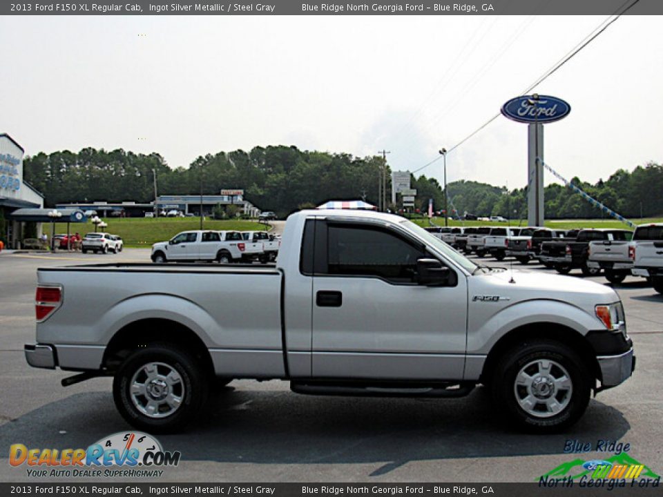 2013 Ford F150 XL Regular Cab Ingot Silver Metallic / Steel Gray Photo #6