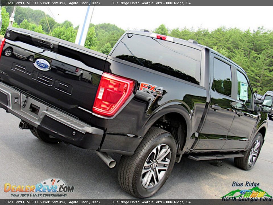 2021 Ford F150 STX SuperCrew 4x4 Agate Black / Black Photo #29