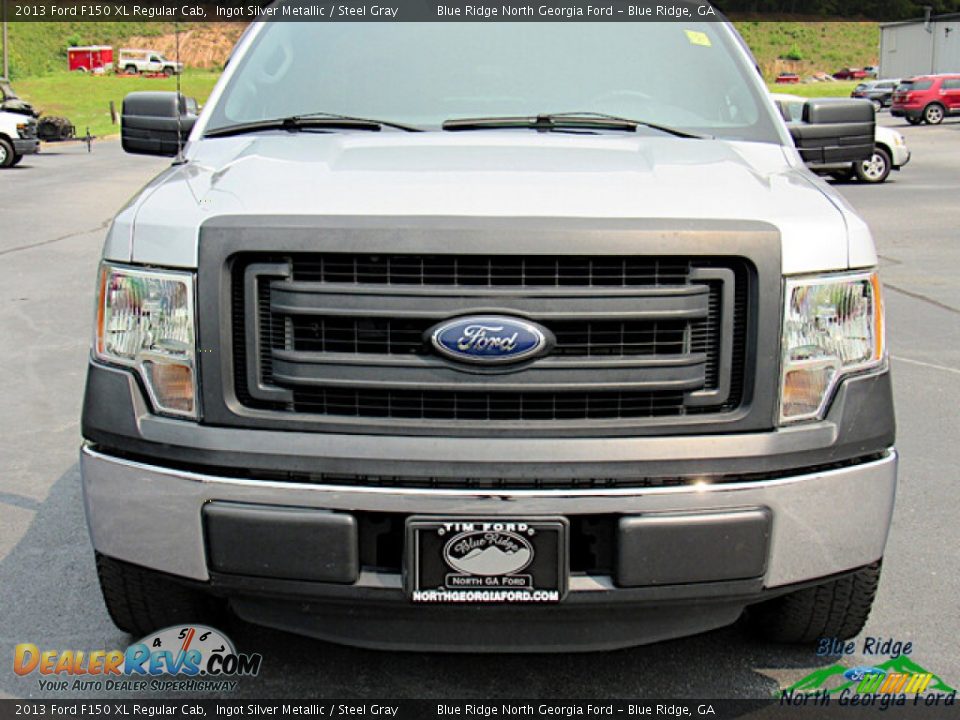 2013 Ford F150 XL Regular Cab Ingot Silver Metallic / Steel Gray Photo #8