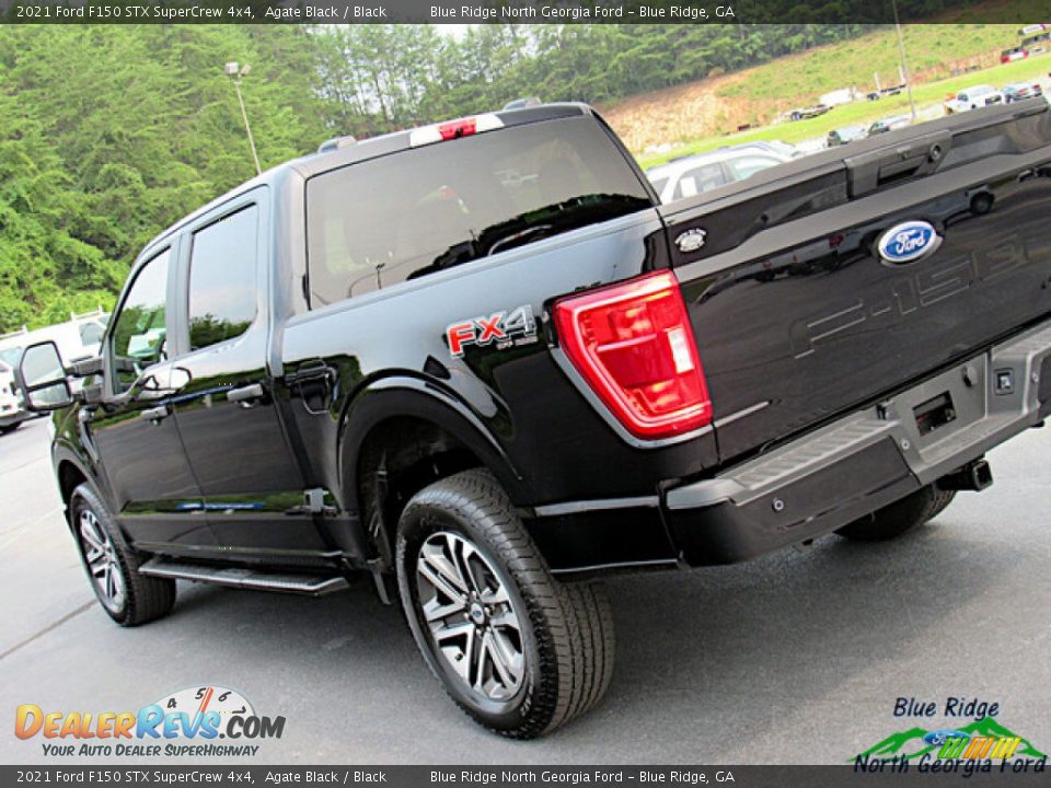 2021 Ford F150 STX SuperCrew 4x4 Agate Black / Black Photo #30