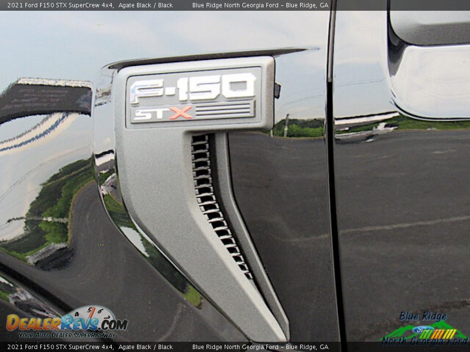 2021 Ford F150 STX SuperCrew 4x4 Agate Black / Black Photo #31