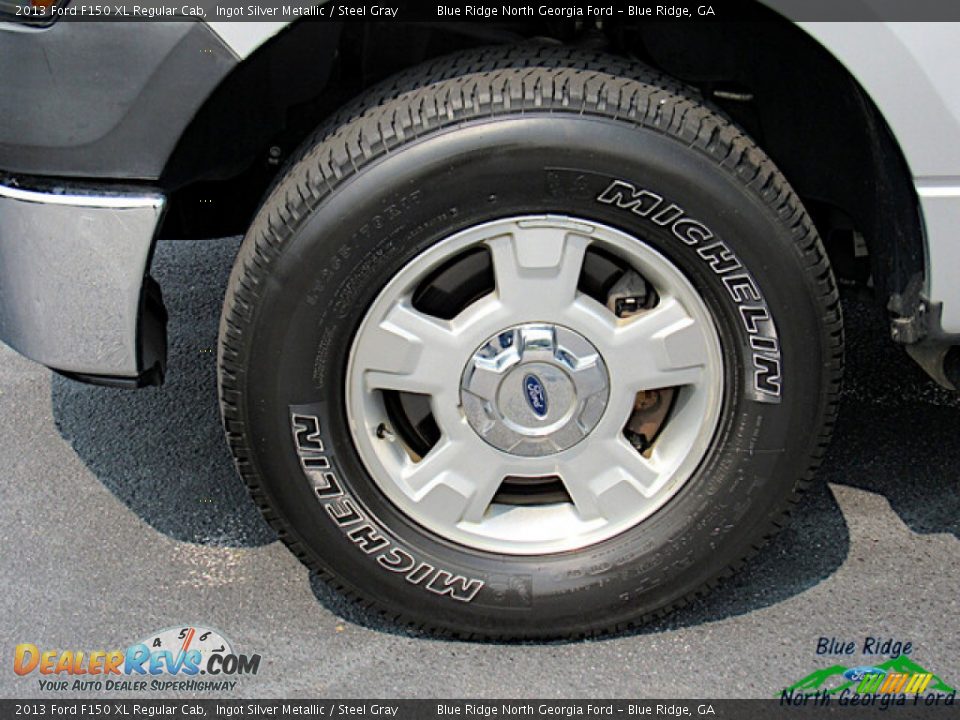 2013 Ford F150 XL Regular Cab Ingot Silver Metallic / Steel Gray Photo #9