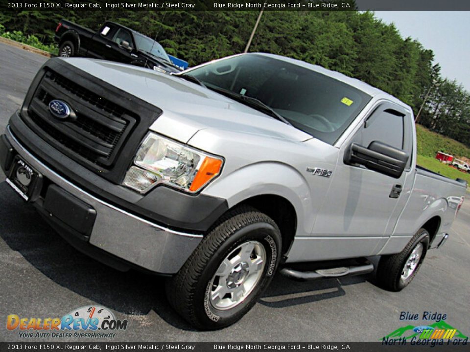 2013 Ford F150 XL Regular Cab Ingot Silver Metallic / Steel Gray Photo #22