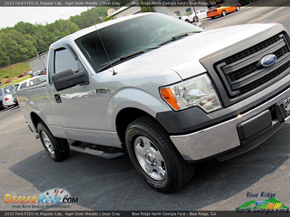 2013 Ford F150 XL Regular Cab Ingot Silver Metallic / Steel Gray Photo #23