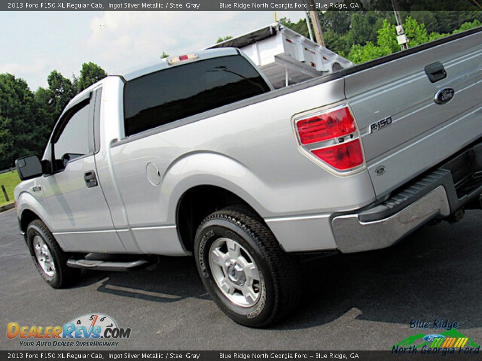 2013 Ford F150 XL Regular Cab Ingot Silver Metallic / Steel Gray Photo #25