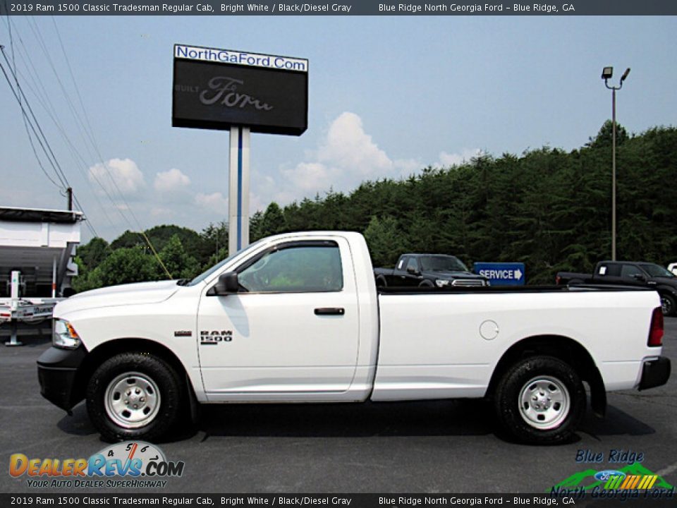 2019 Ram 1500 Classic Tradesman Regular Cab Bright White / Black/Diesel Gray Photo #2