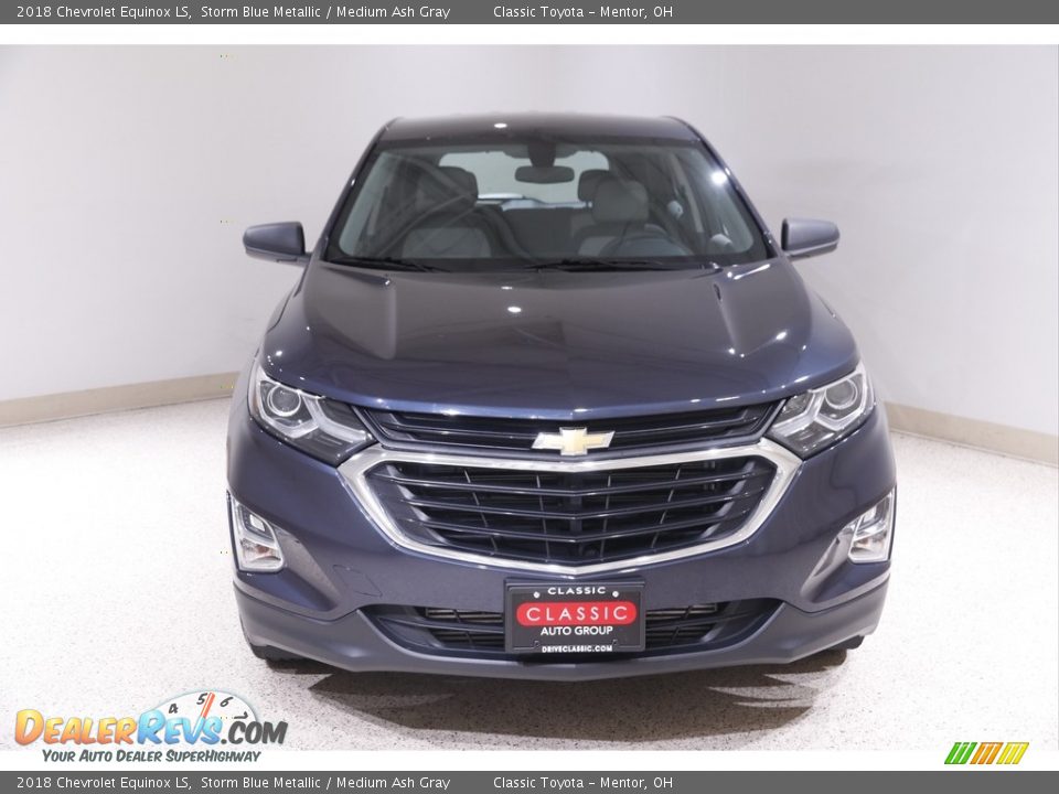 2018 Chevrolet Equinox LS Storm Blue Metallic / Medium Ash Gray Photo #2