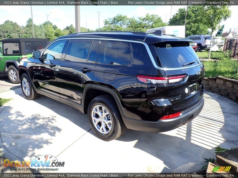 2021 Jeep Grand Cherokee L Limited 4x4 Diamond Black Crystal Pearl / Black Photo #3