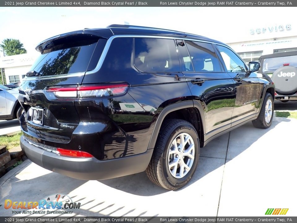 2021 Jeep Grand Cherokee L Limited 4x4 Diamond Black Crystal Pearl / Black Photo #5
