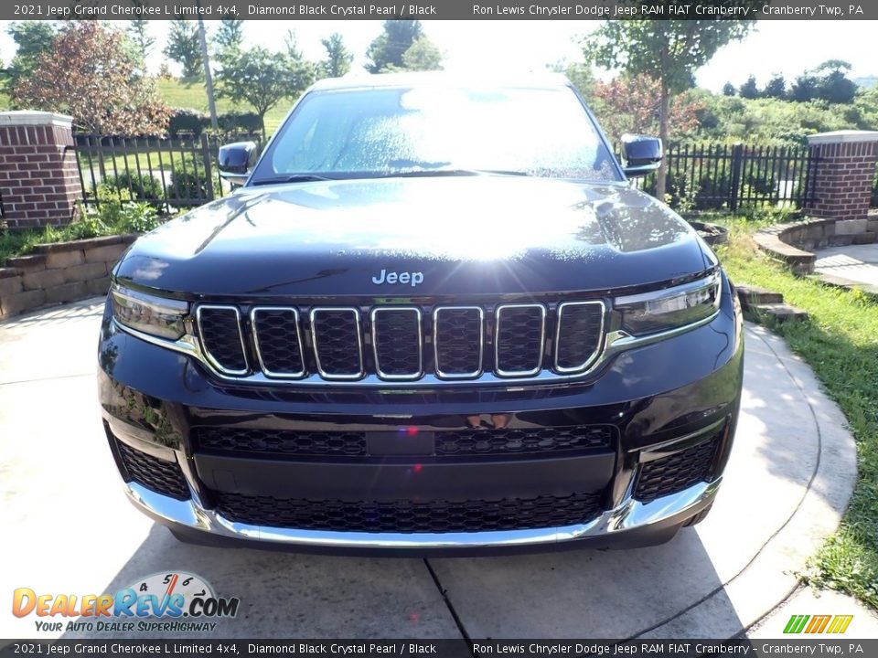 2021 Jeep Grand Cherokee L Limited 4x4 Diamond Black Crystal Pearl / Black Photo #8