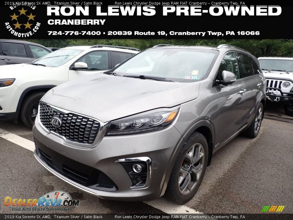 2019 Kia Sorento SX AWD Titanium Silver / Satin Black Photo #1