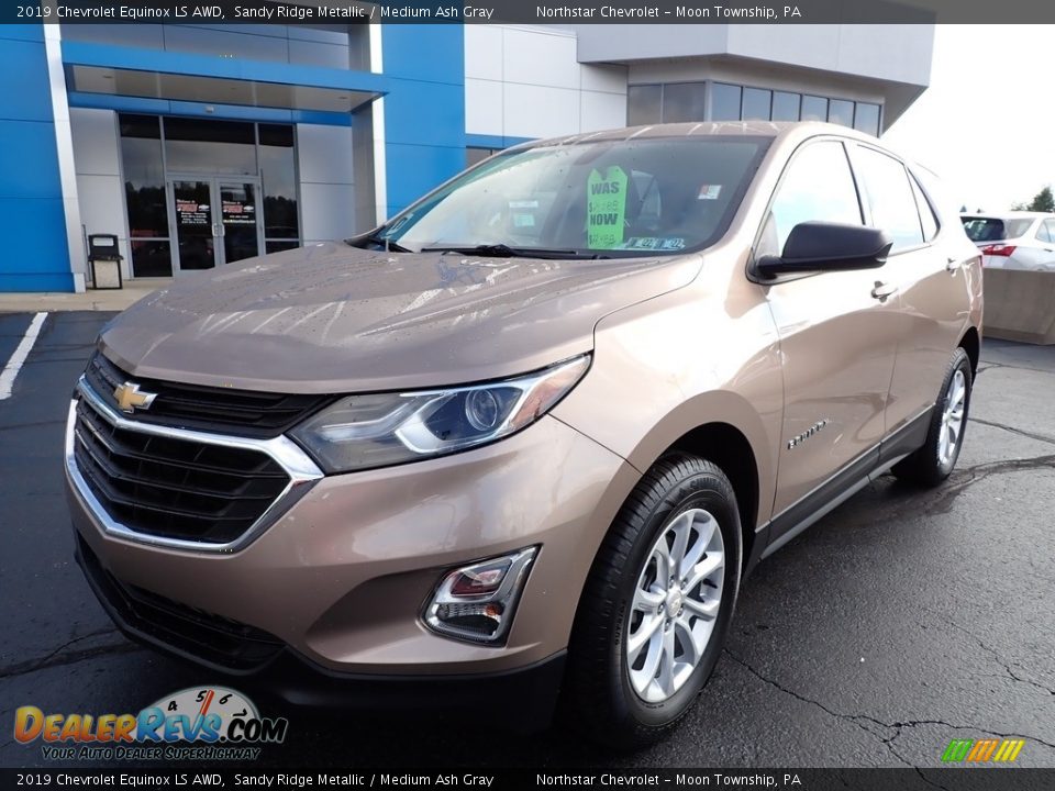 2019 Chevrolet Equinox LS AWD Sandy Ridge Metallic / Medium Ash Gray Photo #2