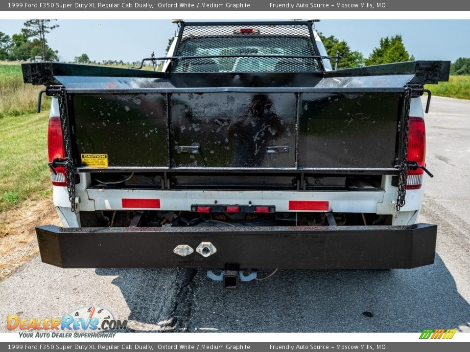 1999 Ford F350 Super Duty XL Regular Cab Dually Oxford White / Medium Graphite Photo #5