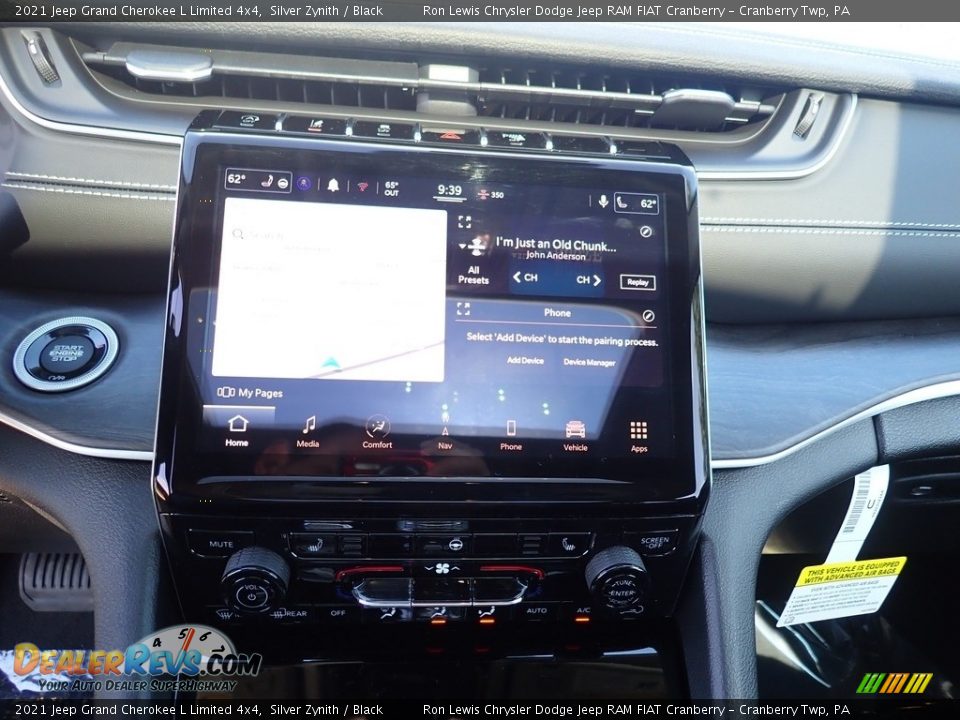 2021 Jeep Grand Cherokee L Limited 4x4 Silver Zynith / Black Photo #16