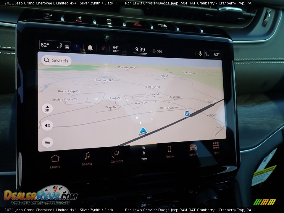 2021 Jeep Grand Cherokee L Limited 4x4 Silver Zynith / Black Photo #17