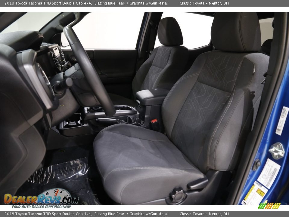 2018 Toyota Tacoma TRD Sport Double Cab 4x4 Blazing Blue Pearl / Graphite w/Gun Metal Photo #5