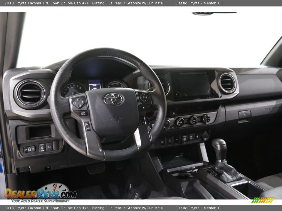 2018 Toyota Tacoma TRD Sport Double Cab 4x4 Blazing Blue Pearl / Graphite w/Gun Metal Photo #6