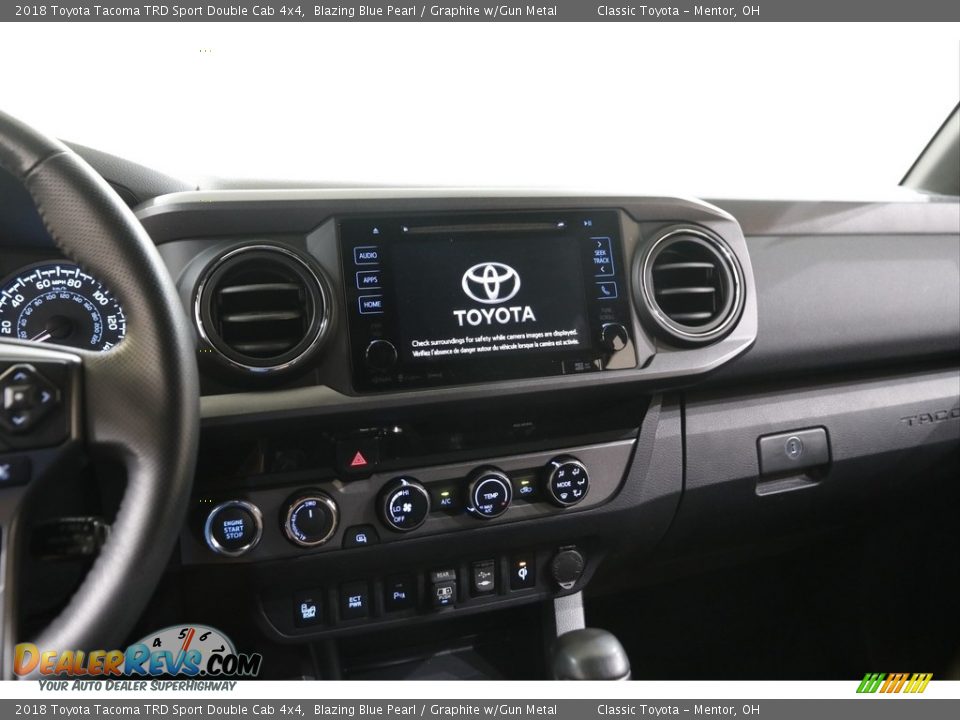2018 Toyota Tacoma TRD Sport Double Cab 4x4 Blazing Blue Pearl / Graphite w/Gun Metal Photo #9