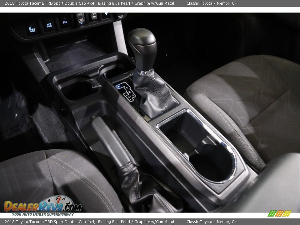 2018 Toyota Tacoma TRD Sport Double Cab 4x4 Blazing Blue Pearl / Graphite w/Gun Metal Photo #13