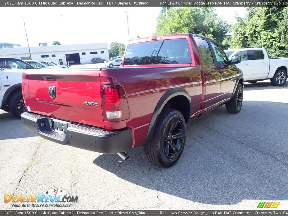 2021 Ram 1500 Classic Quad Cab 4x4 Delmonico Red Pearl / Diesel Gray/Black Photo #5