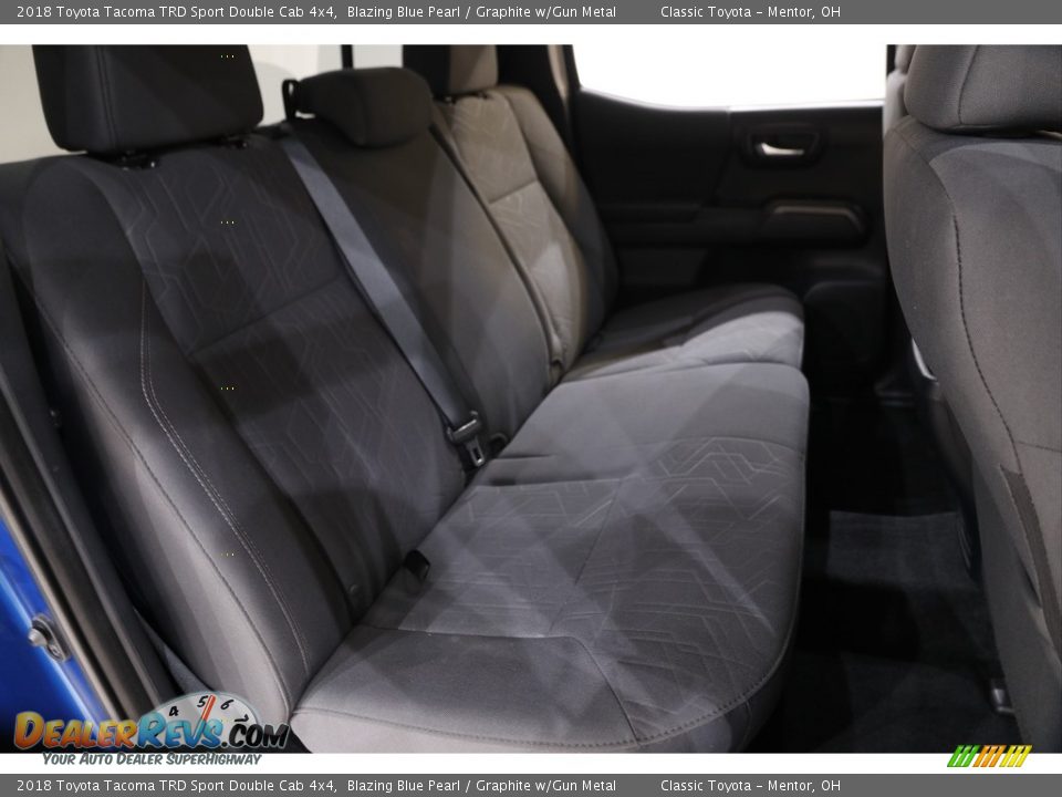2018 Toyota Tacoma TRD Sport Double Cab 4x4 Blazing Blue Pearl / Graphite w/Gun Metal Photo #15