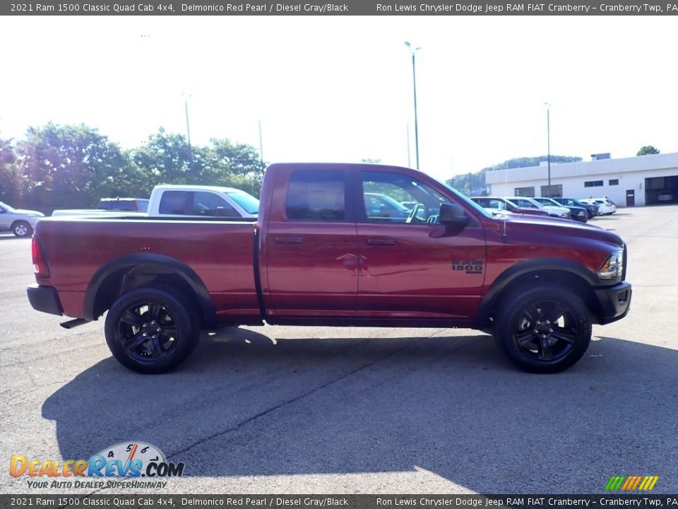 2021 Ram 1500 Classic Quad Cab 4x4 Delmonico Red Pearl / Diesel Gray/Black Photo #6