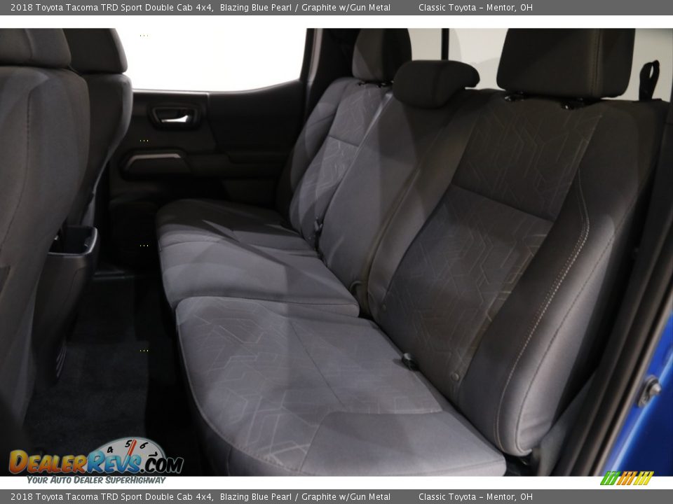 2018 Toyota Tacoma TRD Sport Double Cab 4x4 Blazing Blue Pearl / Graphite w/Gun Metal Photo #16