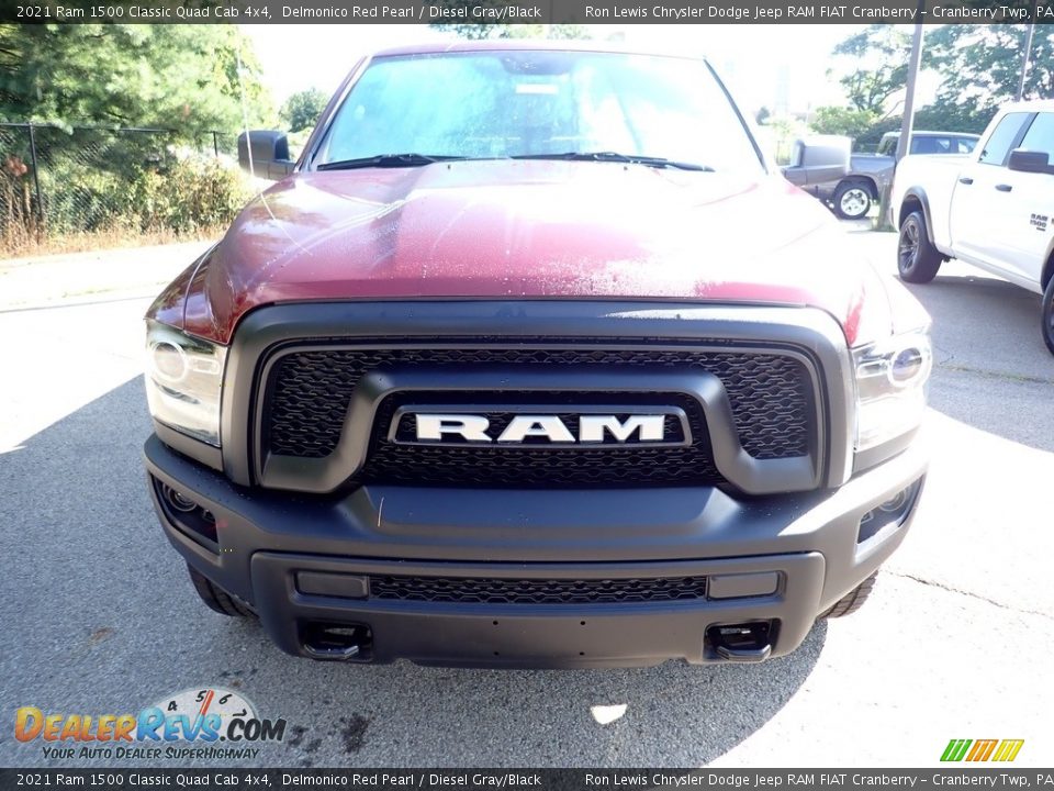 2021 Ram 1500 Classic Quad Cab 4x4 Delmonico Red Pearl / Diesel Gray/Black Photo #8