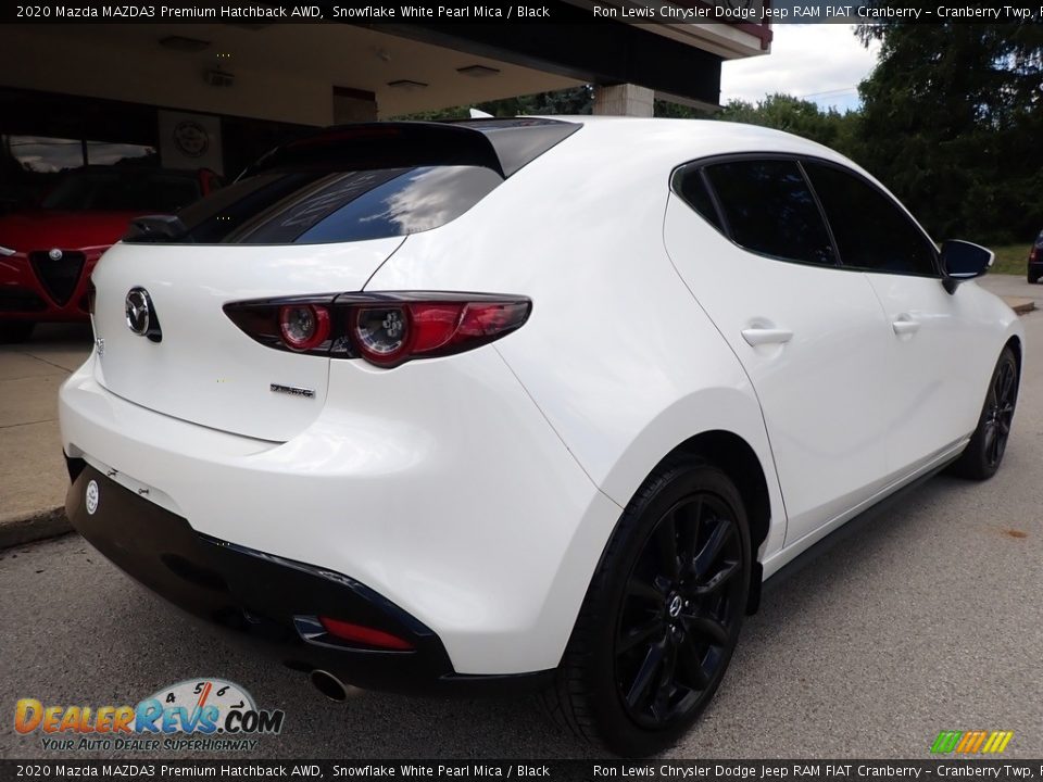 2020 Mazda MAZDA3 Premium Hatchback AWD Snowflake White Pearl Mica / Black Photo #2