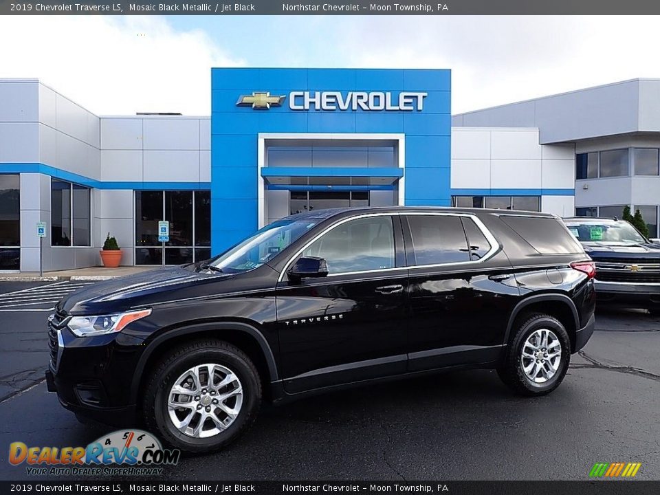 2019 Chevrolet Traverse LS Mosaic Black Metallic / Jet Black Photo #1