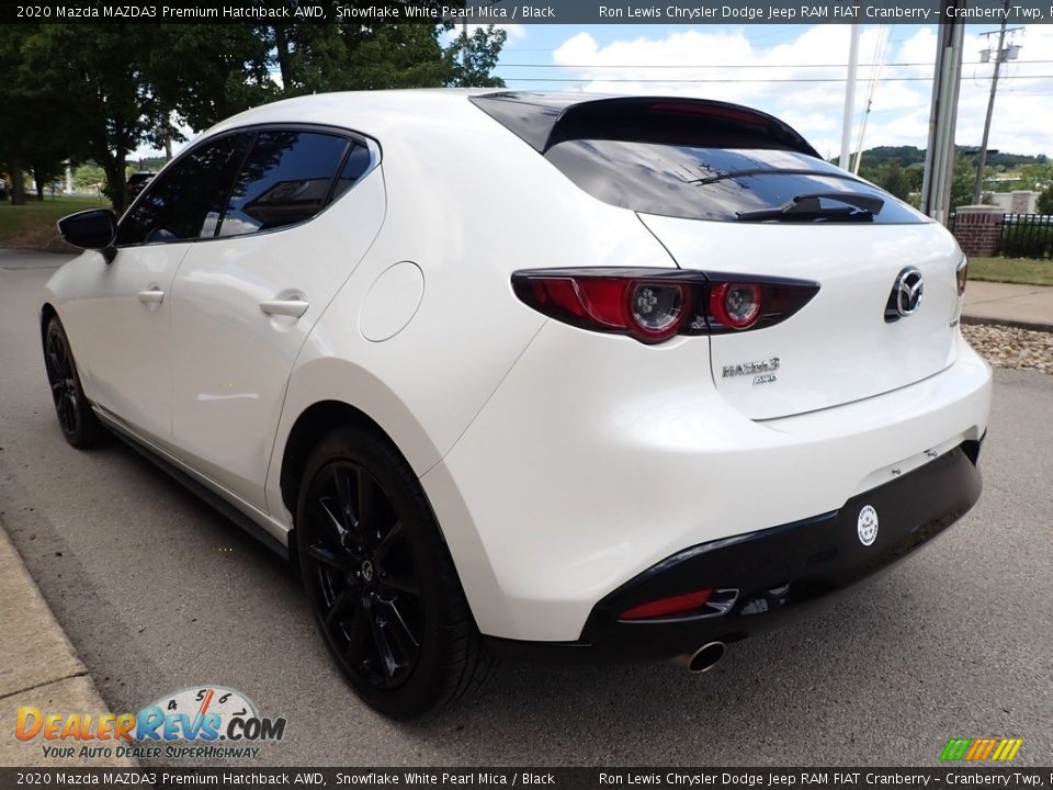 2020 Mazda MAZDA3 Premium Hatchback AWD Snowflake White Pearl Mica / Black Photo #5