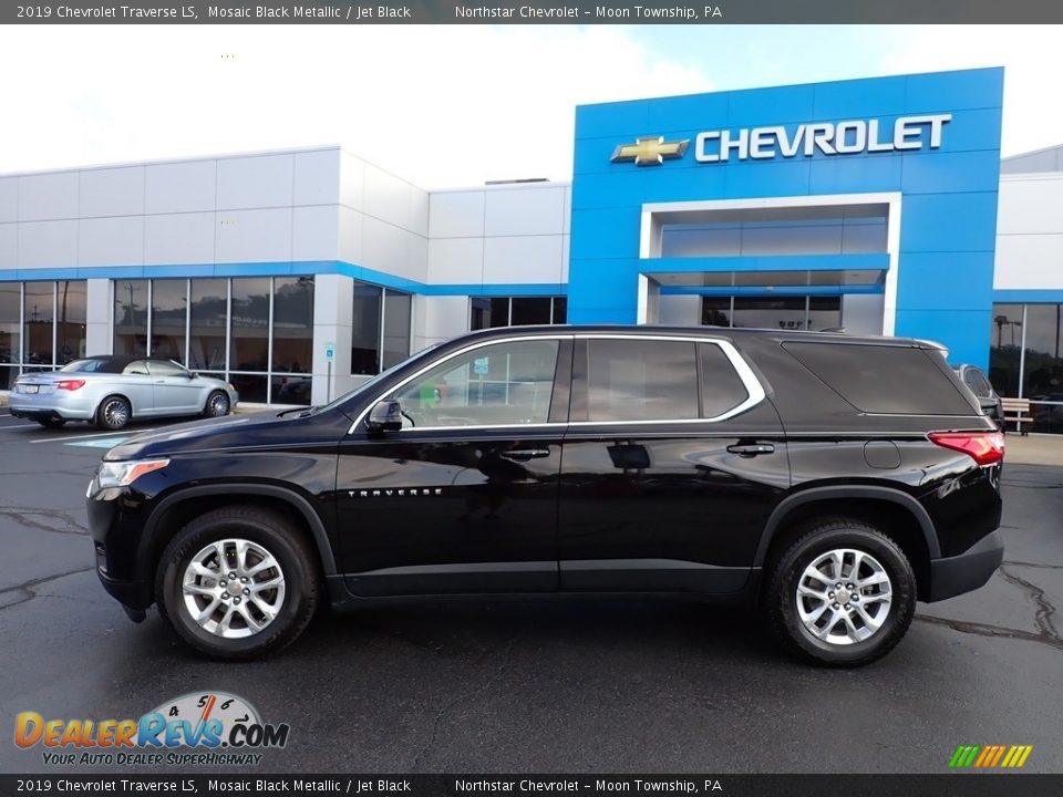 2019 Chevrolet Traverse LS Mosaic Black Metallic / Jet Black Photo #3