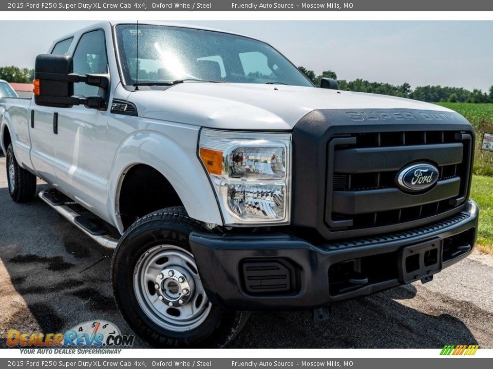 2015 Ford F250 Super Duty XL Crew Cab 4x4 Oxford White / Steel Photo #1