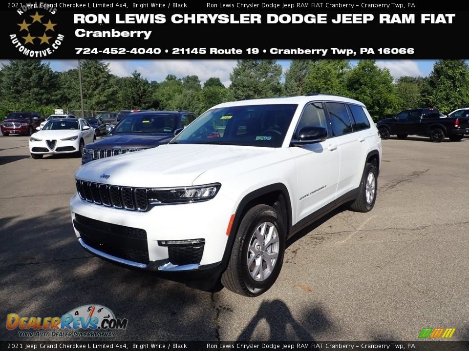 2021 Jeep Grand Cherokee L Limited 4x4 Bright White / Black Photo #1