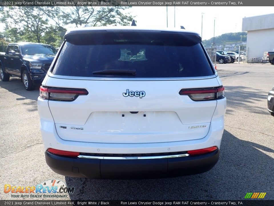 2021 Jeep Grand Cherokee L Limited 4x4 Bright White / Black Photo #4