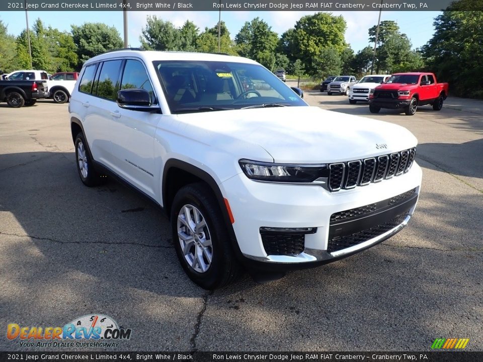 2021 Jeep Grand Cherokee L Limited 4x4 Bright White / Black Photo #6
