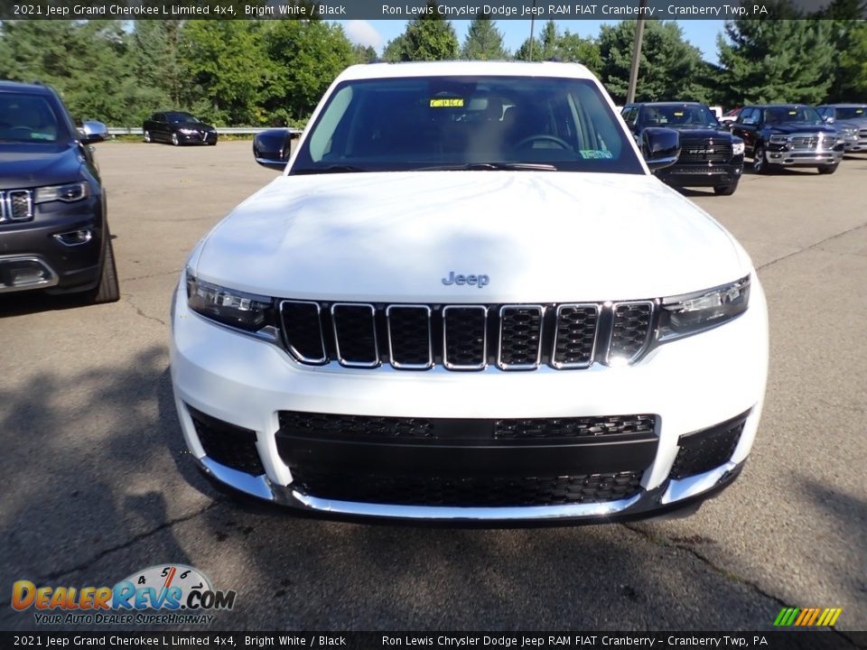 2021 Jeep Grand Cherokee L Limited 4x4 Bright White / Black Photo #7