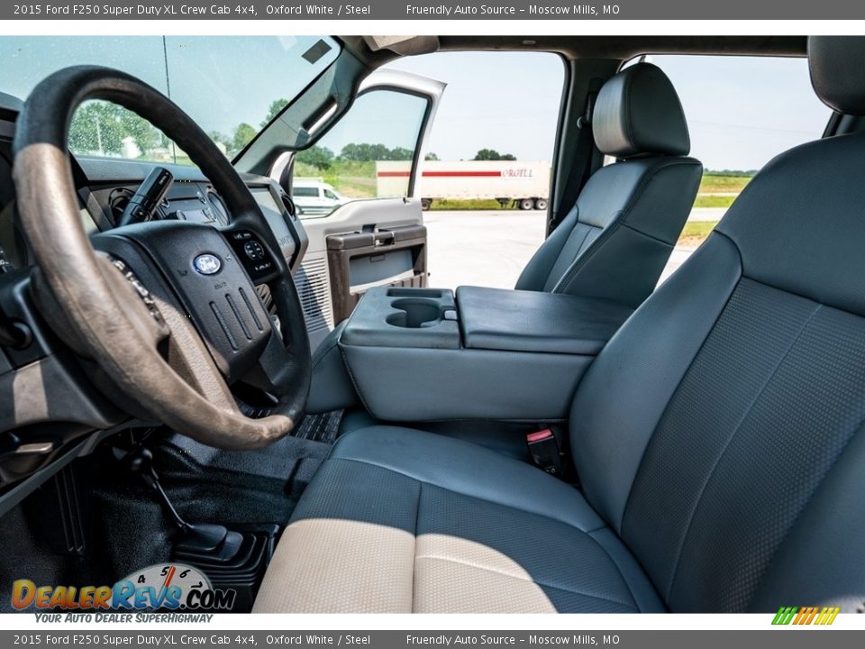 2015 Ford F250 Super Duty XL Crew Cab 4x4 Oxford White / Steel Photo #19