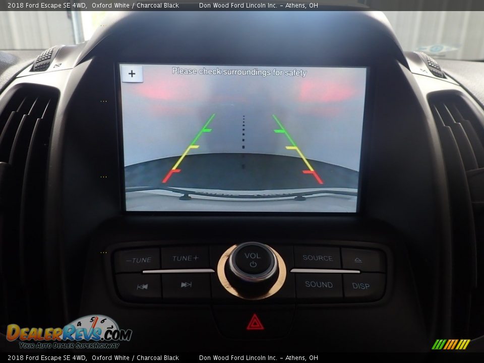 2018 Ford Escape SE 4WD Oxford White / Charcoal Black Photo #2