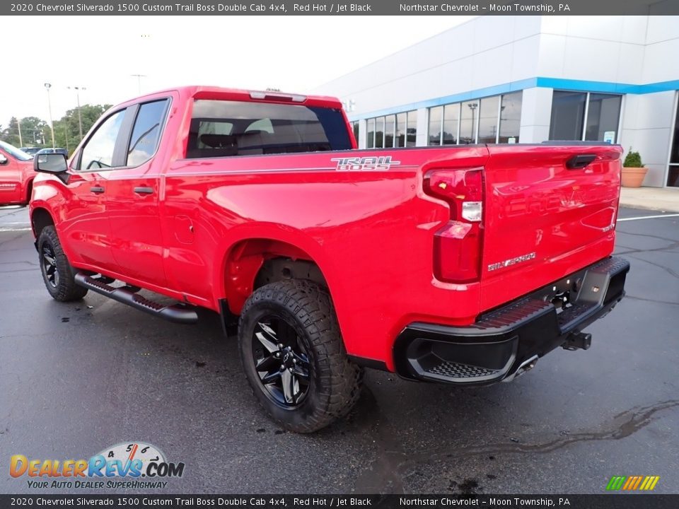 2020 Chevrolet Silverado 1500 Custom Trail Boss Double Cab 4x4 Red Hot / Jet Black Photo #4