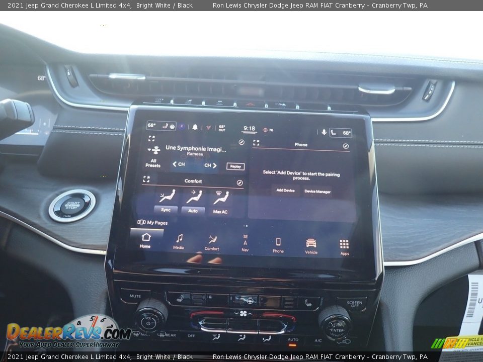 2021 Jeep Grand Cherokee L Limited 4x4 Bright White / Black Photo #18