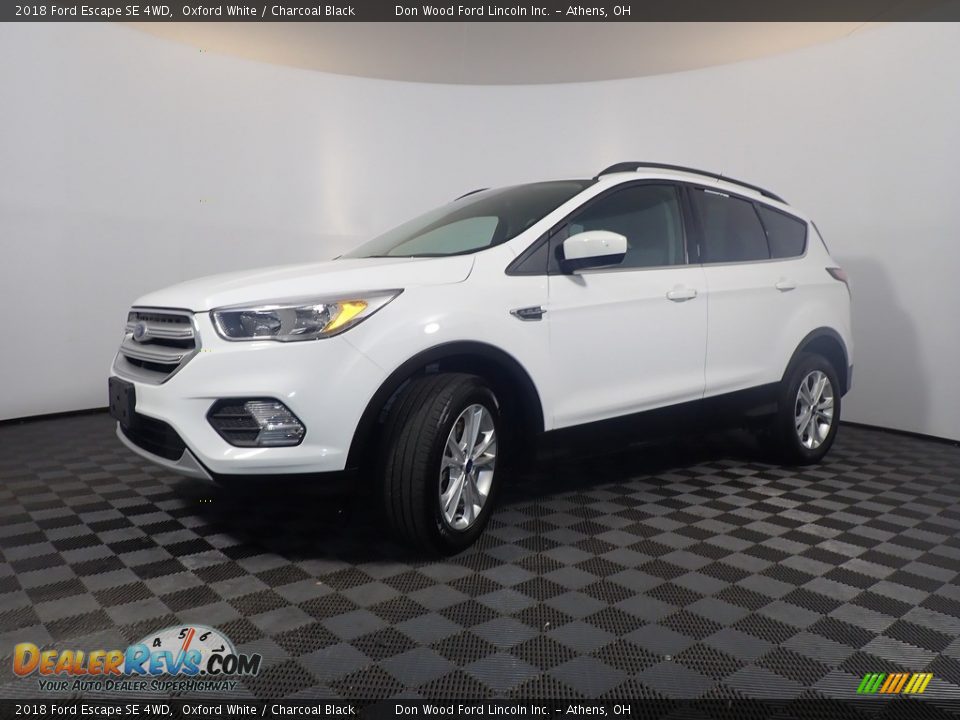 2018 Ford Escape SE 4WD Oxford White / Charcoal Black Photo #8