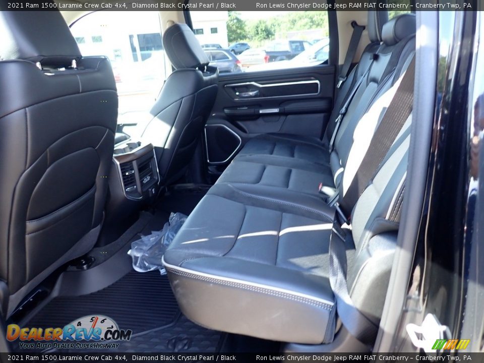 2021 Ram 1500 Laramie Crew Cab 4x4 Diamond Black Crystal Pearl / Black Photo #13