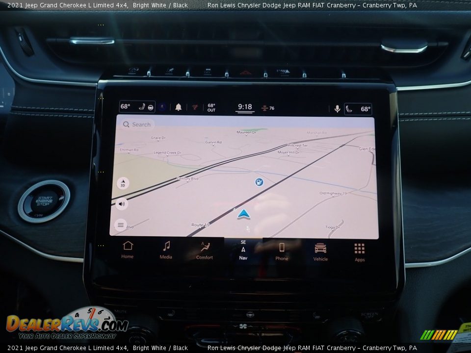 2021 Jeep Grand Cherokee L Limited 4x4 Bright White / Black Photo #19